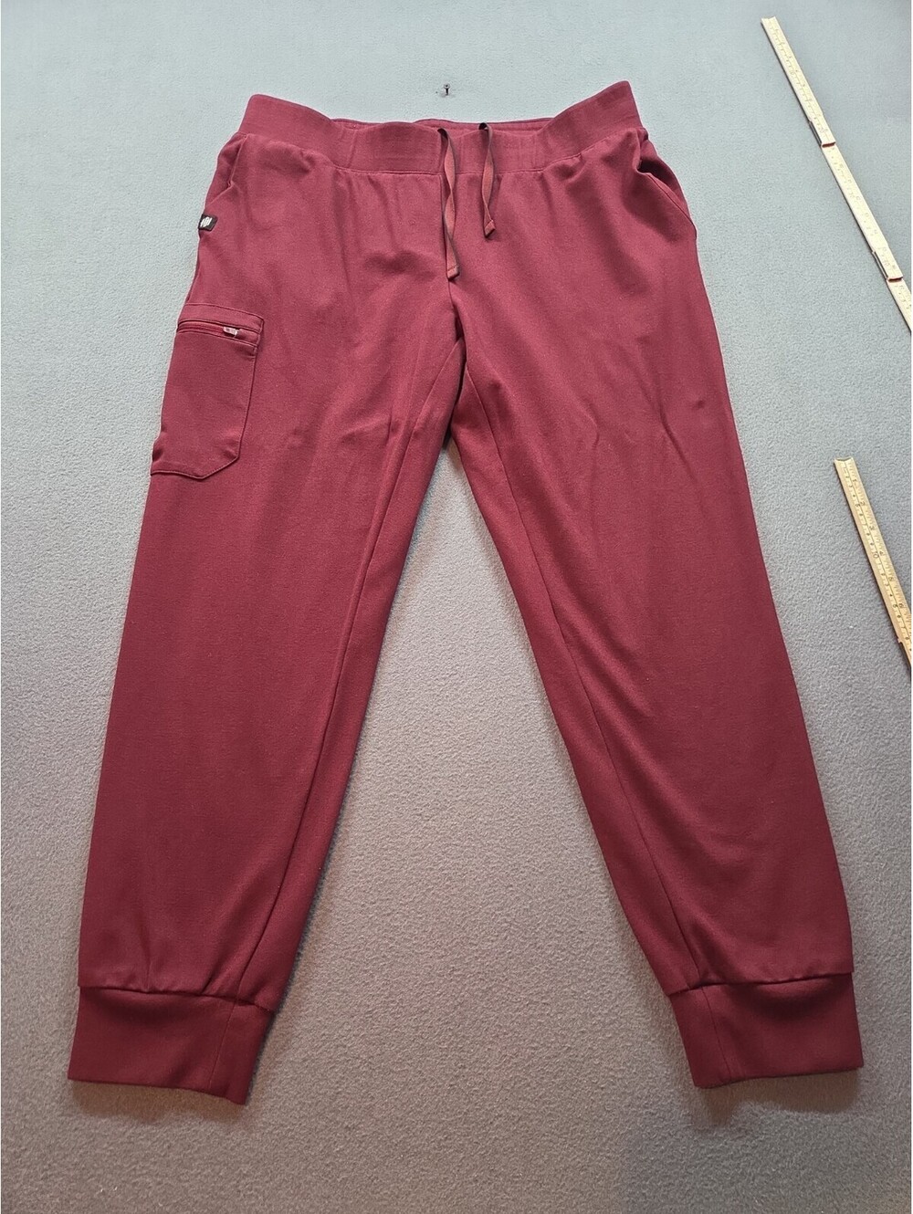 women's burgundy sweatpants by Jaanuu size XL
